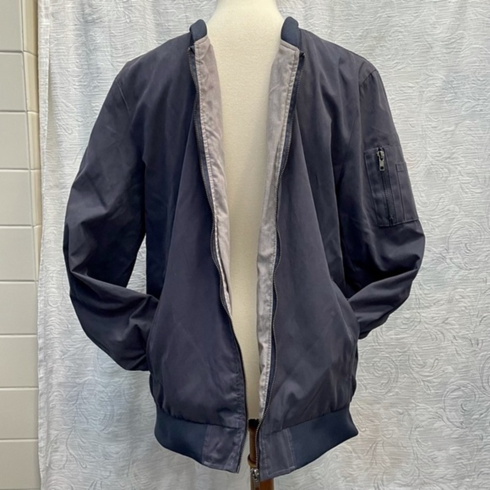 LOB Men’s Lightweight Bomber Jacket - Vegan - Picture 3 of 16